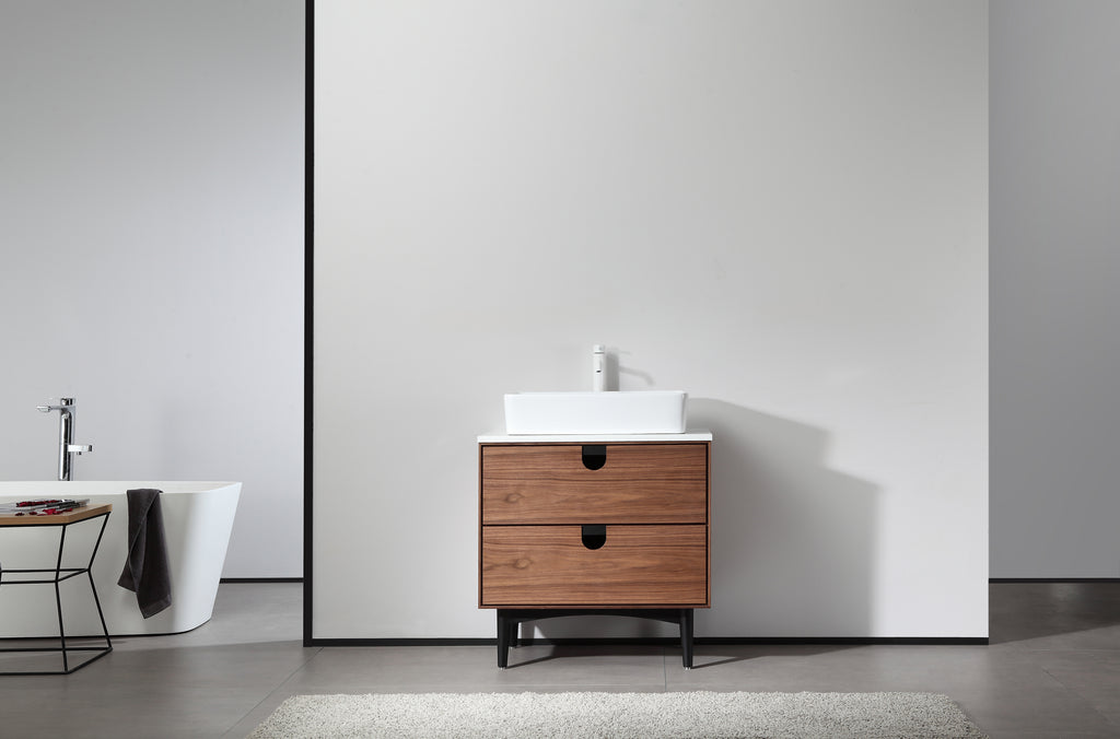 30 Inch Walnut Bathroom Vanity Canada