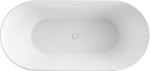 Cartisan Design 60-inch BT-03 Matte White Modern Freestanding Bathtub (Acrylic)