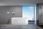 Cartisan Design 60-inch SP-1869 Matte White Modern Freestanding Bathtub (Acrylic)