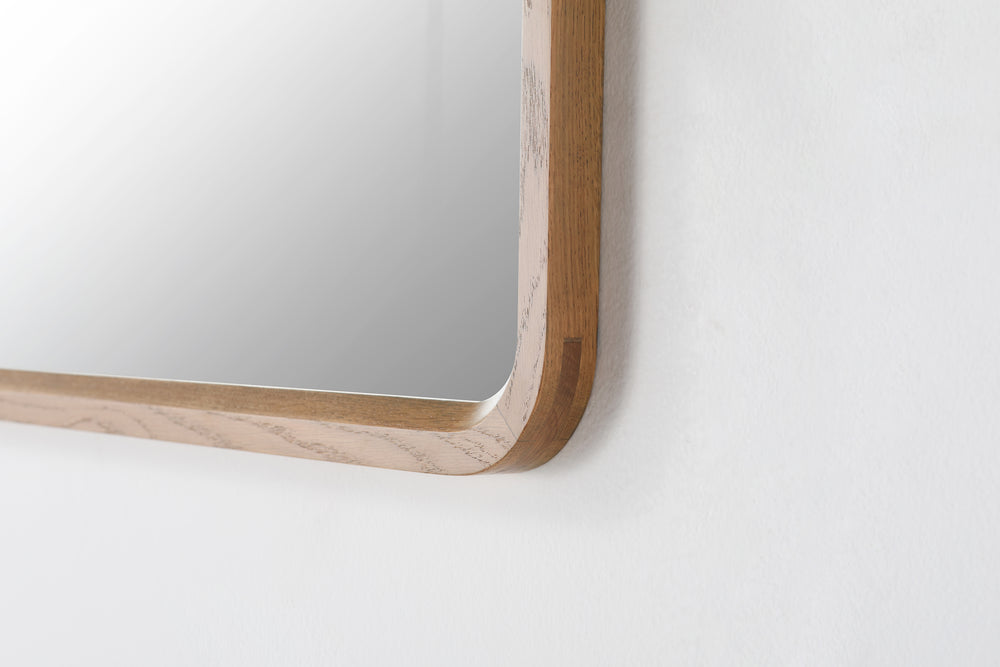 Mirror Vela 36-inch Pecan Oak