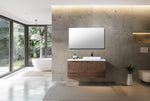 ORSA 48” WALNUT WALL MOUNT MODERN BATHROOM VANITY