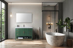 WINCHESTER 48” FOREST GREEN FREESTANDING MODERN BATHROOM VANITY (WHITE COUNTERTOP)