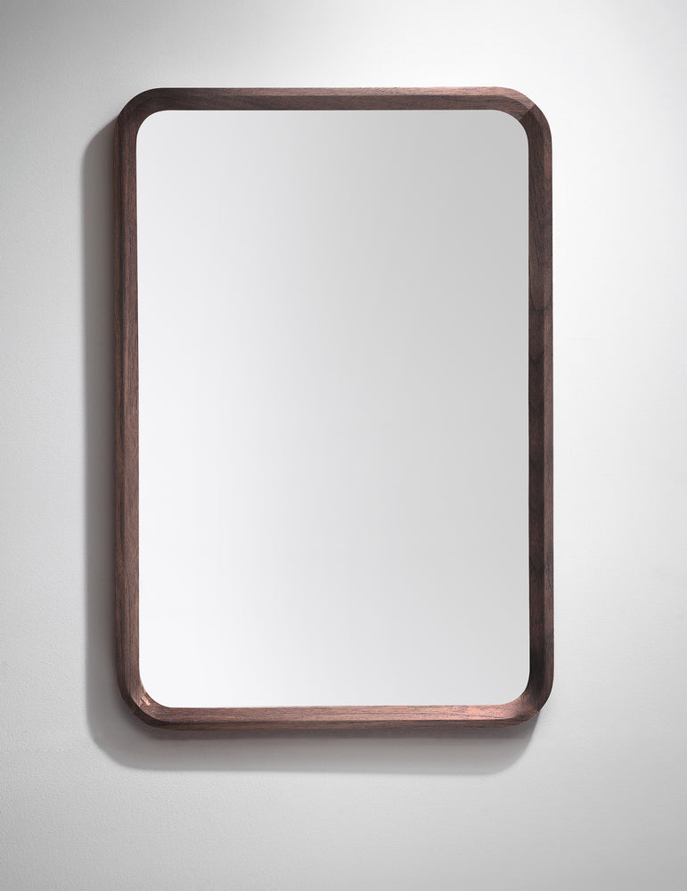 Mirror Vela 24-inch Dark Walnut – kartonrepublic